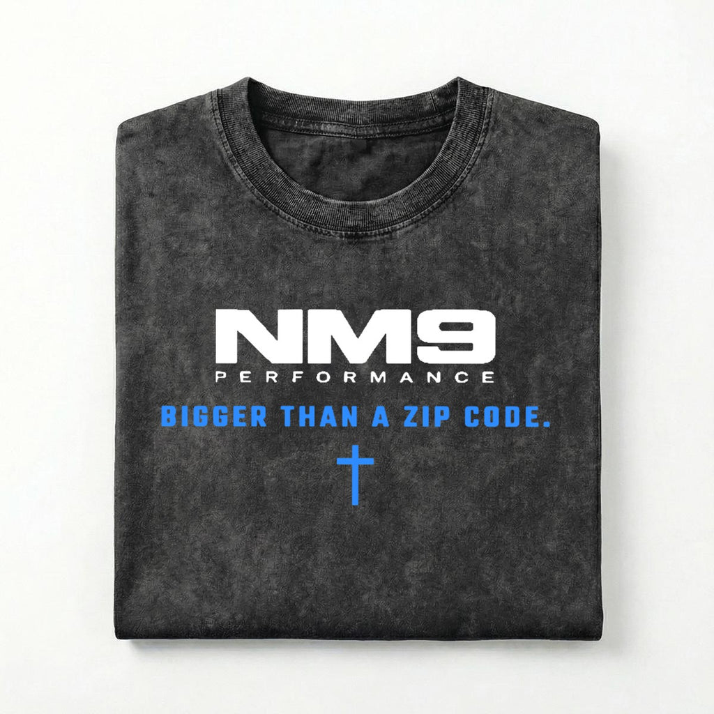 NM9 Performance Heavyweight Tee | Global | Black