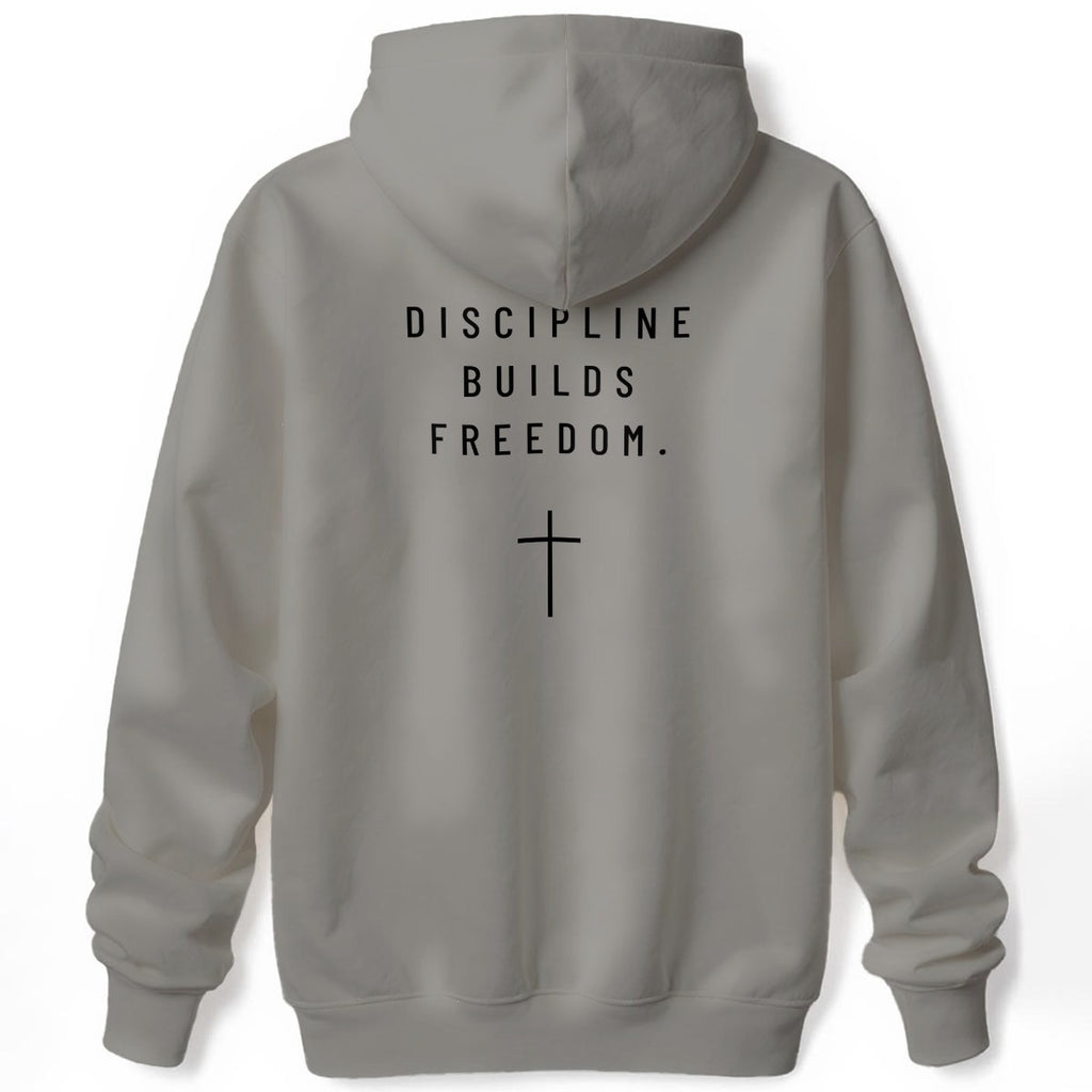 NM9 Standard Collection Hoodie | Discipline Builds Freedom | Stone Gray