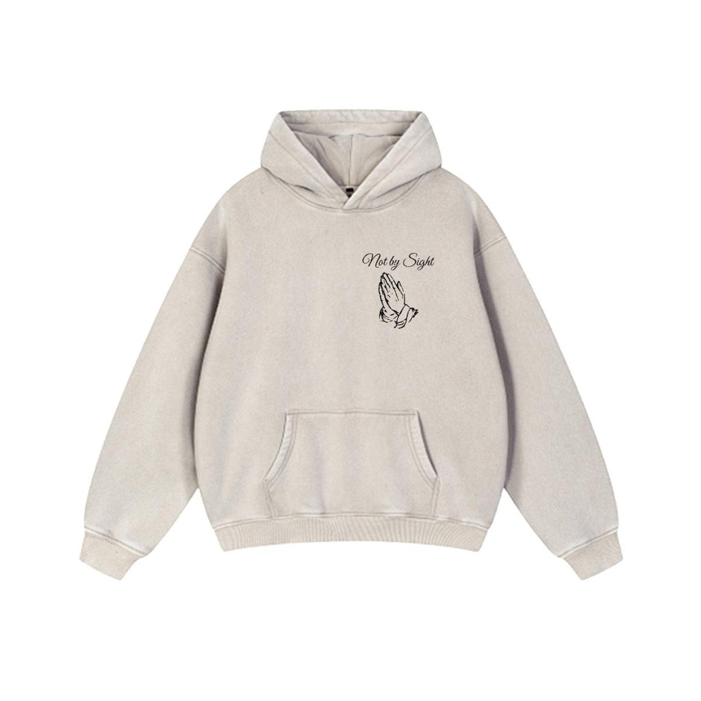 Not By Sight Heavyweight Hoodie | John 3:16 | Bone