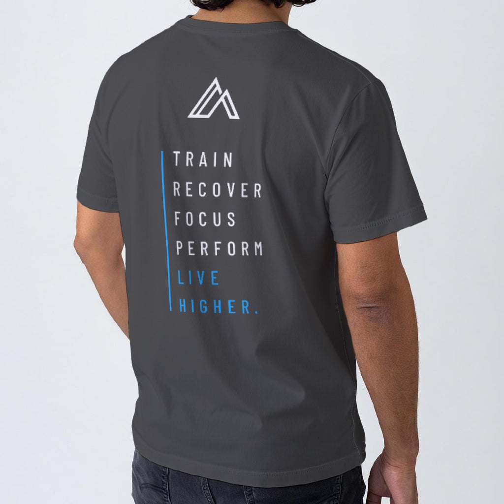 NM9 Ascend Collection Tee | Move Higher | Steel Gray