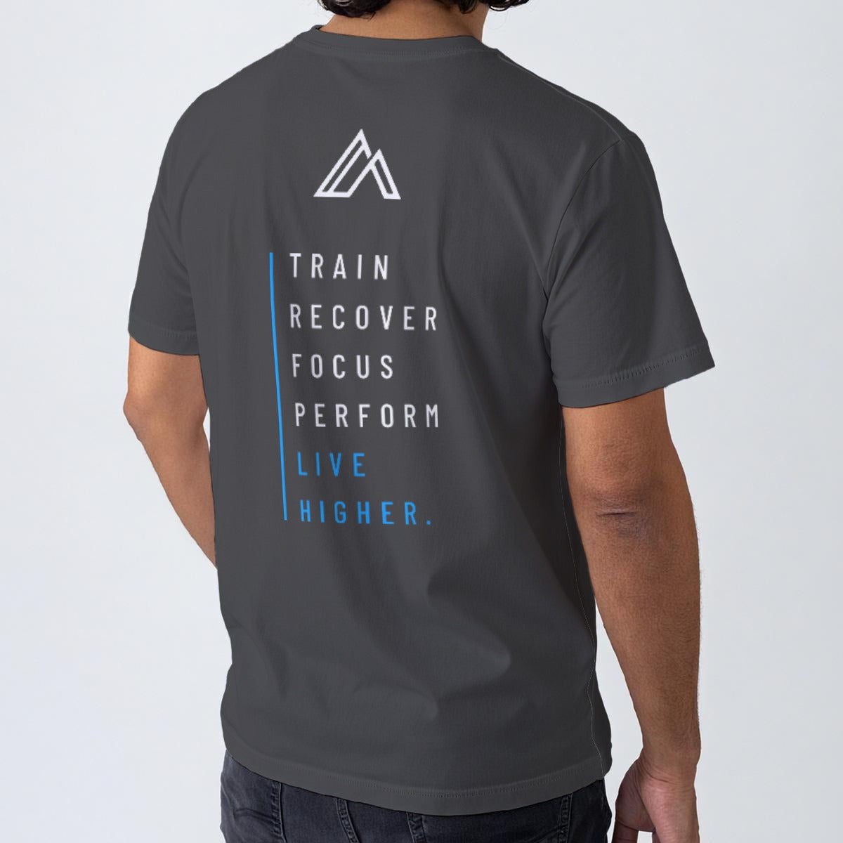 NM9 Ascend Collection Tee | Move Higher | Steel Gray