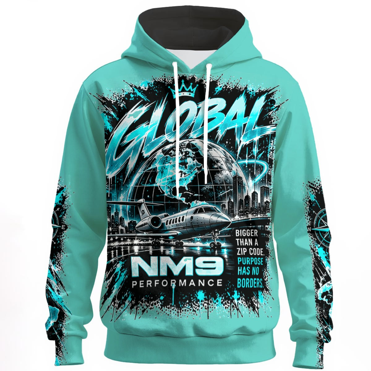 NM9 Ice Collection Hoodie | Global Series | Ice Teal