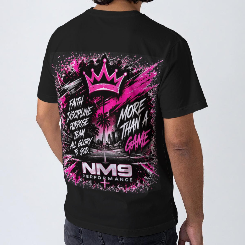 NM9 Pink Collection Tee | Girls Built Different | Black