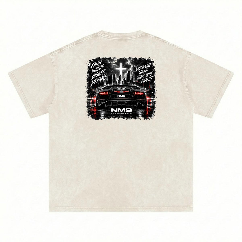 NM9 Executive Collection Heavyweight Tee | Supercar Dreams | Bone
