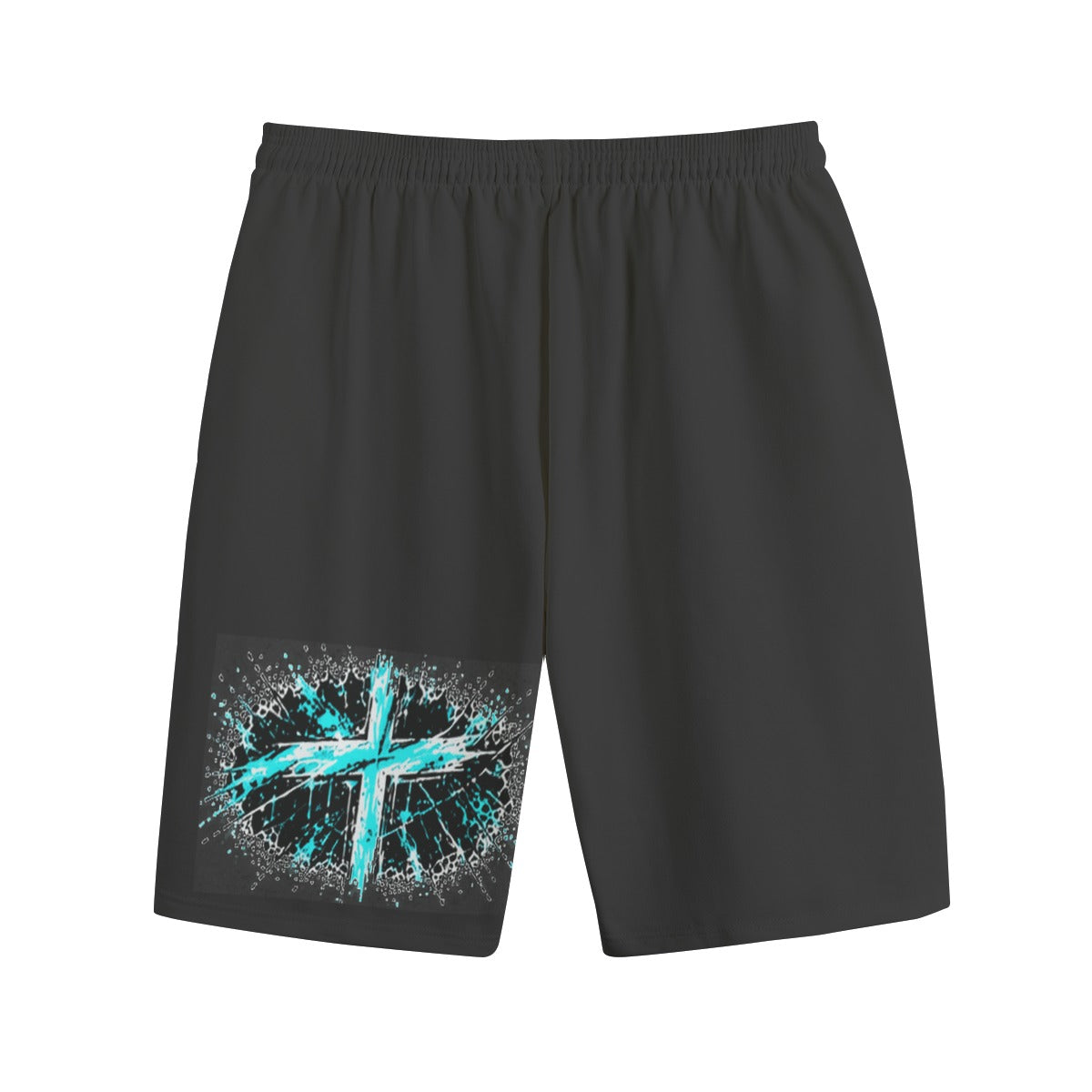 NM9 Ice Collection Sweat Shorts | God's Plan Statue Edition | Black