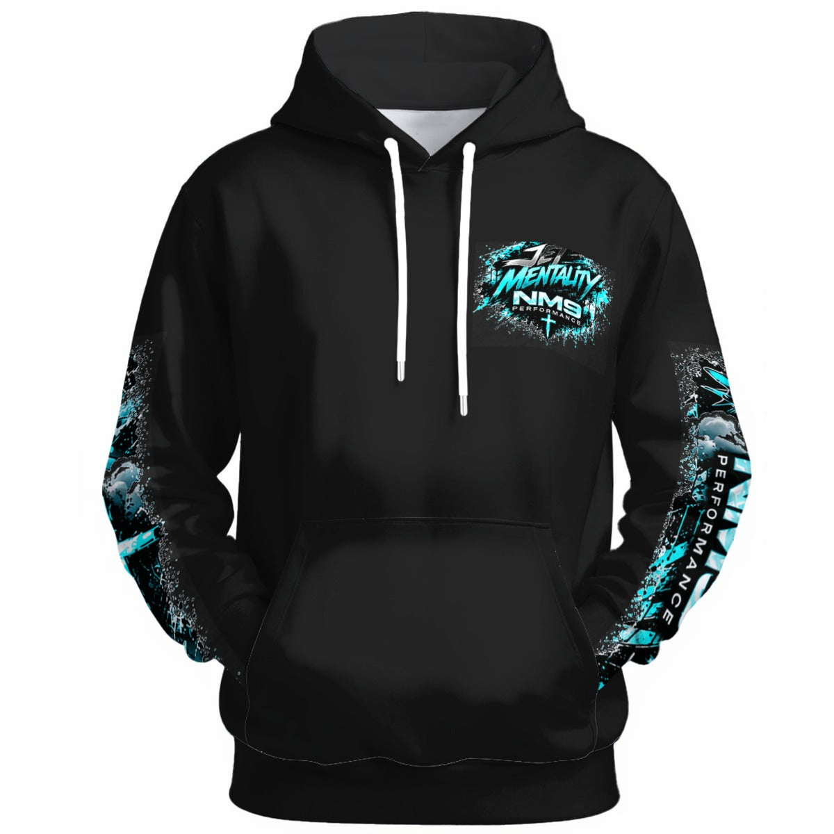 NM9 Ice Collection Hoodie | Jet Mentality Series Chest | Black