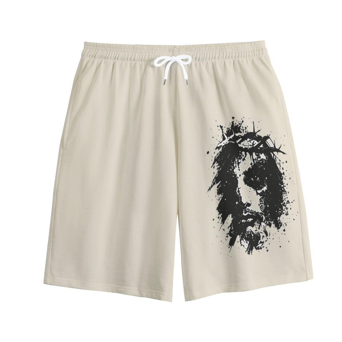 NM9 Executive Collection Sweat Shorts | Faith Over Fame Crown Of Thorns | Bone