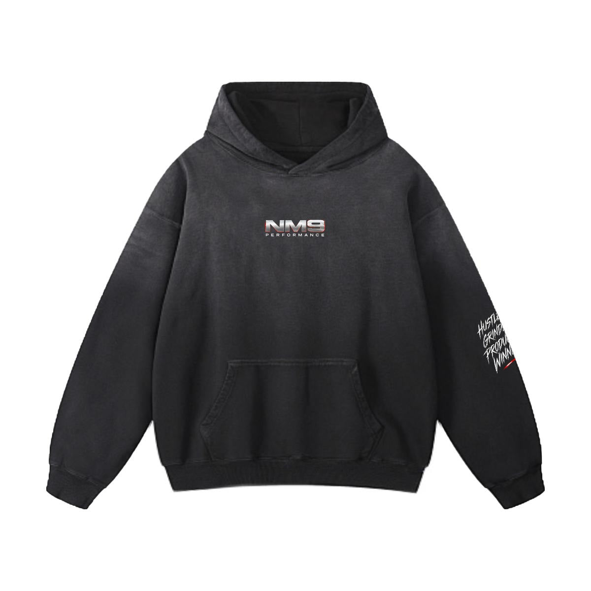 NM9 Bloodline Collection Heavyweight Hoodie | DNA Helix | Black