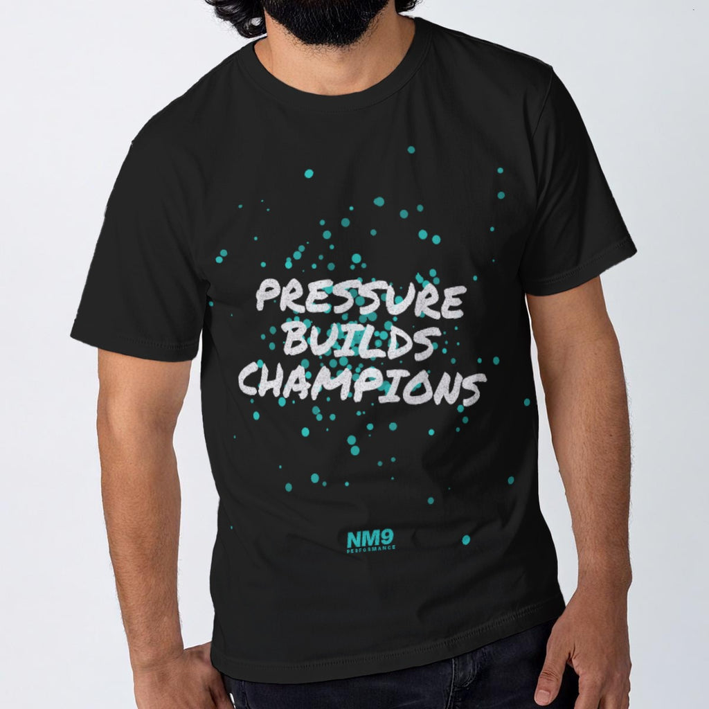 NM9 Ice Collection Tee | Pressure Builds Champions | Black