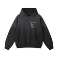 Not By Sight Heavyweight Hoodie | Praying Hands + 3 Crosses | Black