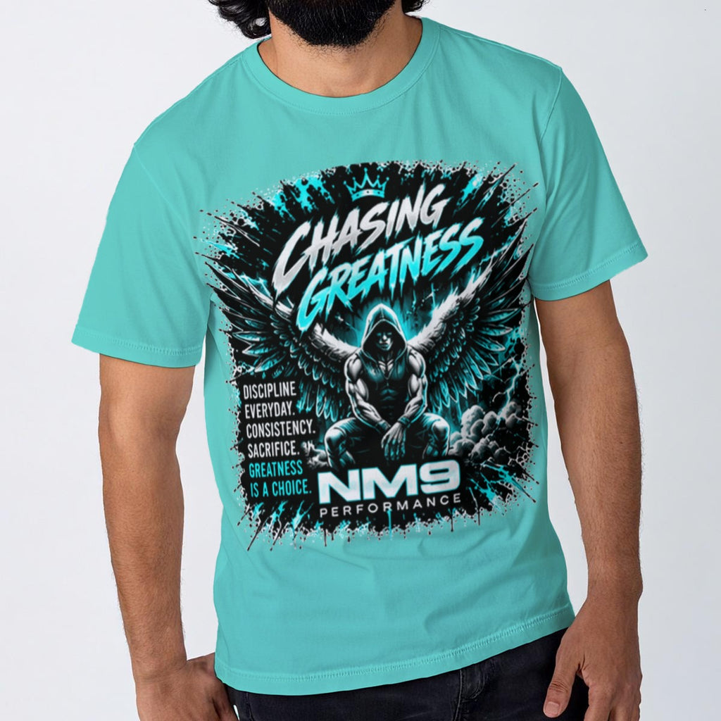 NM9 Ice Collection Tee | Chasing Greatness Series | Ice Teal