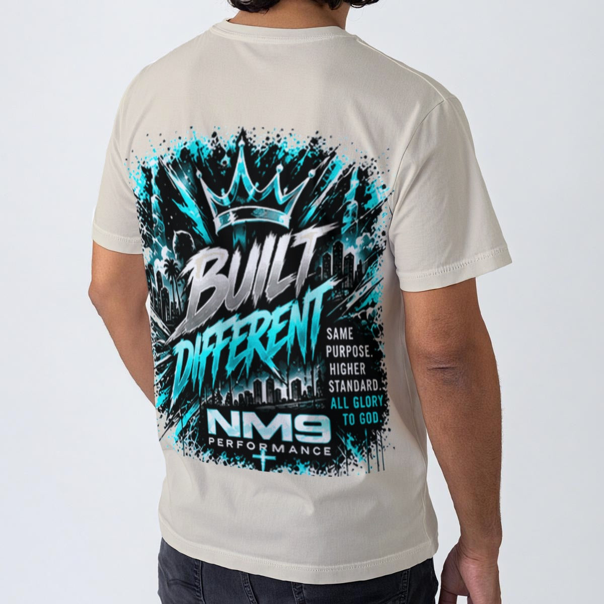 NM9 Ice Collection Tee | Built Different Mifsud 9 Edition | Bone