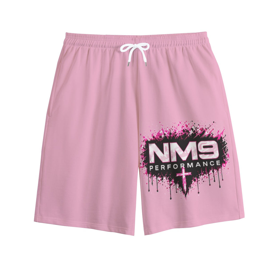 NM9 Pink Collection Sweat Shorts | Girls Built Different | Light Pink