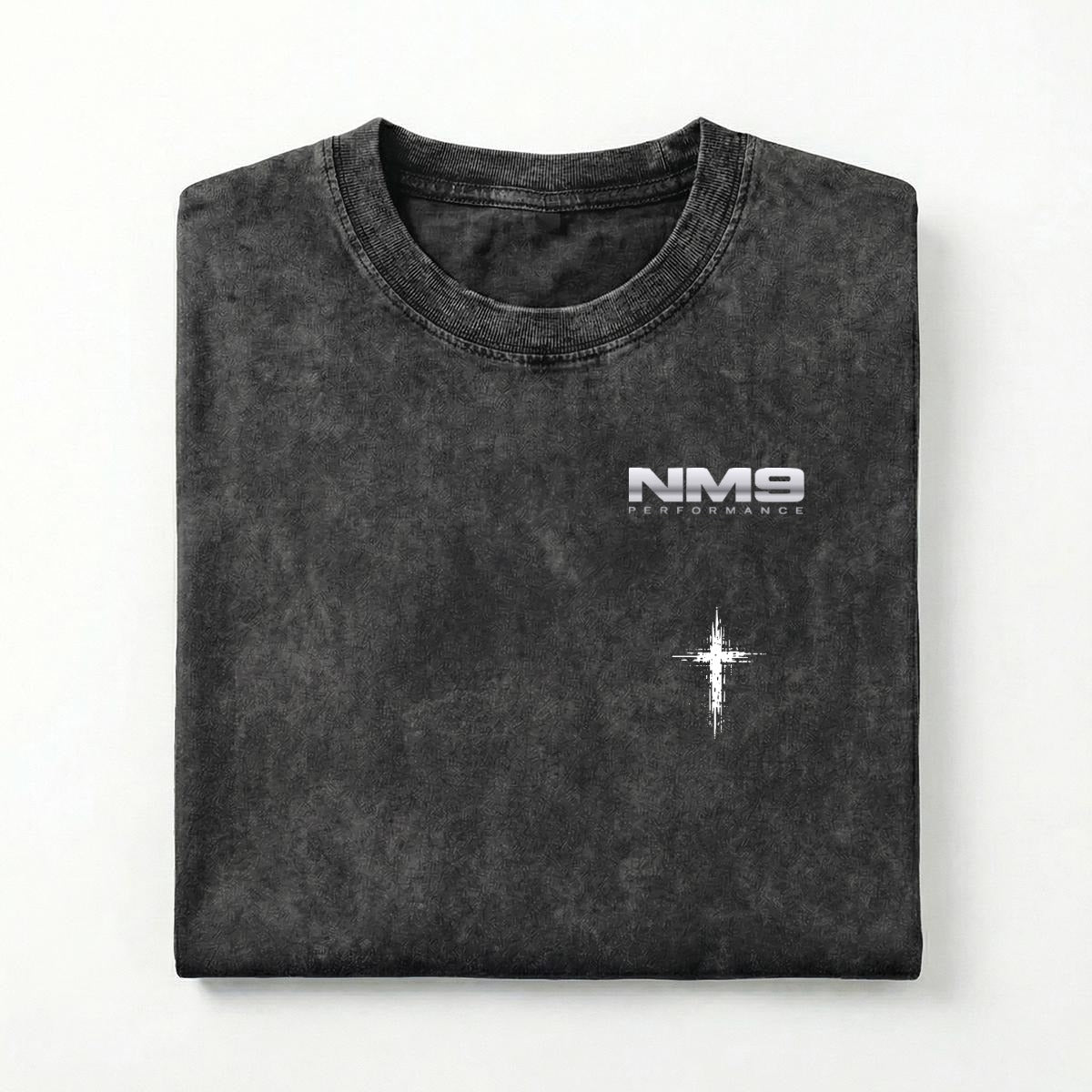 NM9 Hellfire Collection Heavyweight Tee | It's In My Blood | Black