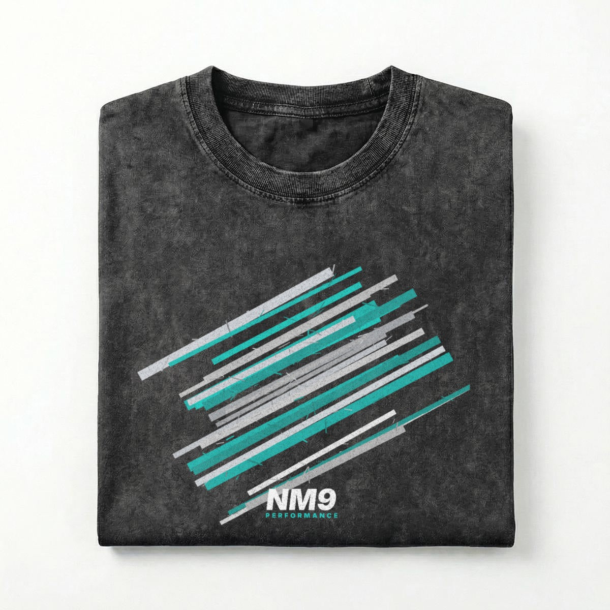 NM9 Ice Collection Heavyweight Tee | Ice Streak | Black