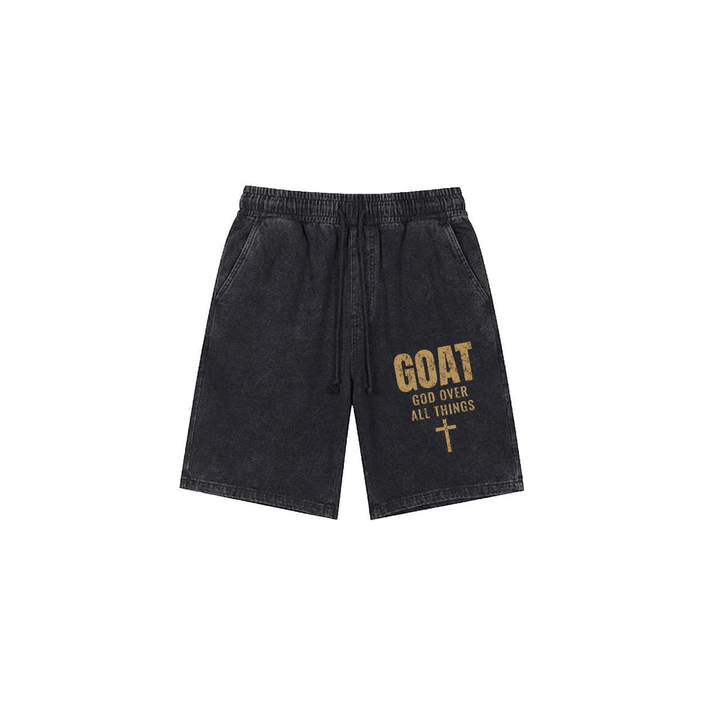God's Plan Heavyweight Sweat Shorts | GOAT | Black
