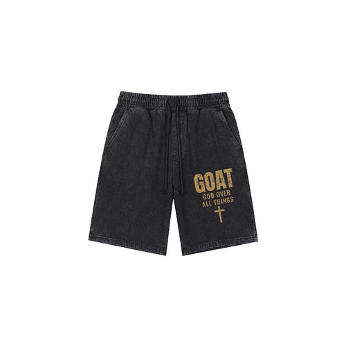 God's Plan Heavyweight Sweat Shorts | GOAT | Black