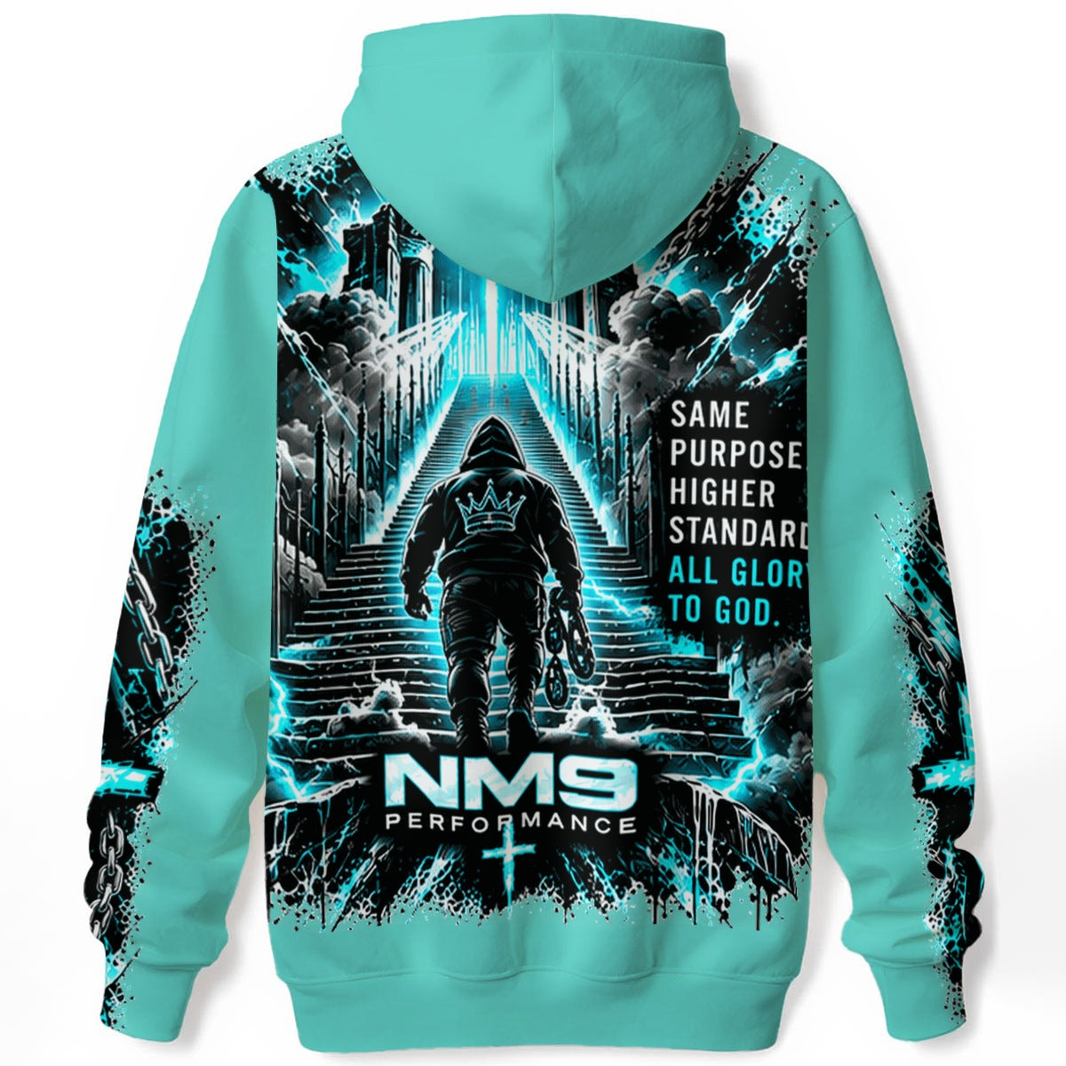 NM9 Ice Collection Hoodie | Next Level Series | Ice Teal