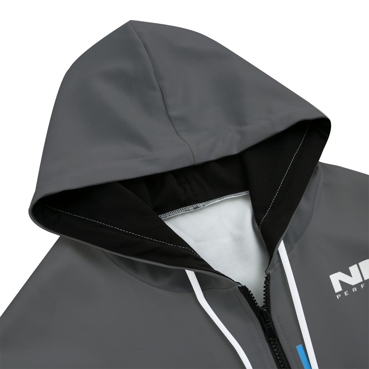 NM9 Ascend Collection Tech Zip Hoodie | Move Higher | Steel Gray