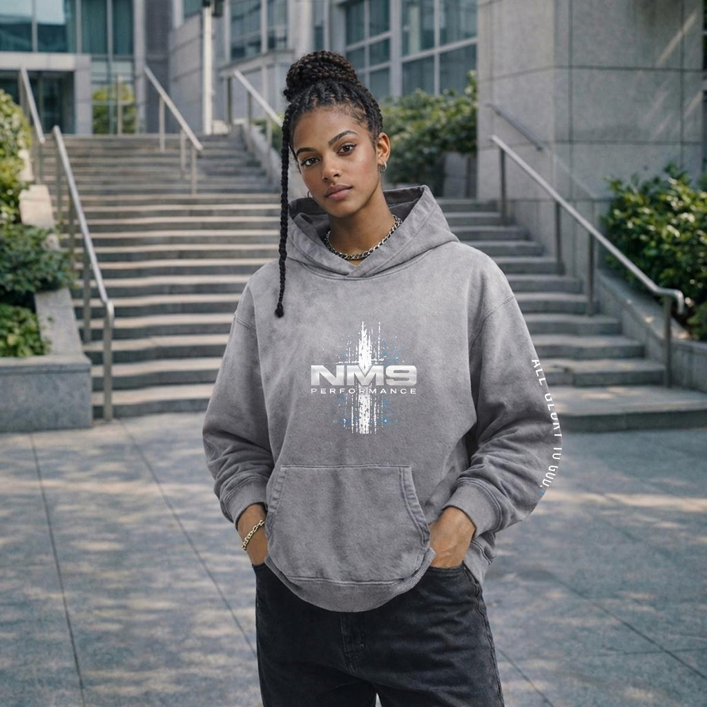 NM9 Signature Series Heavyweight Hoodie | Discipline Builds Freedom | Grey