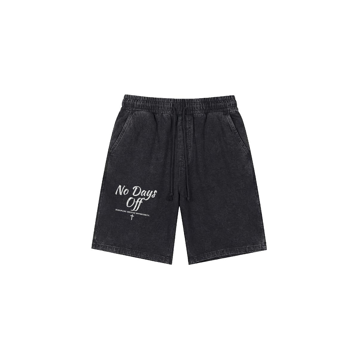 NM9 Performance Heavyweight Sweat Shorts | No Days Off | Black