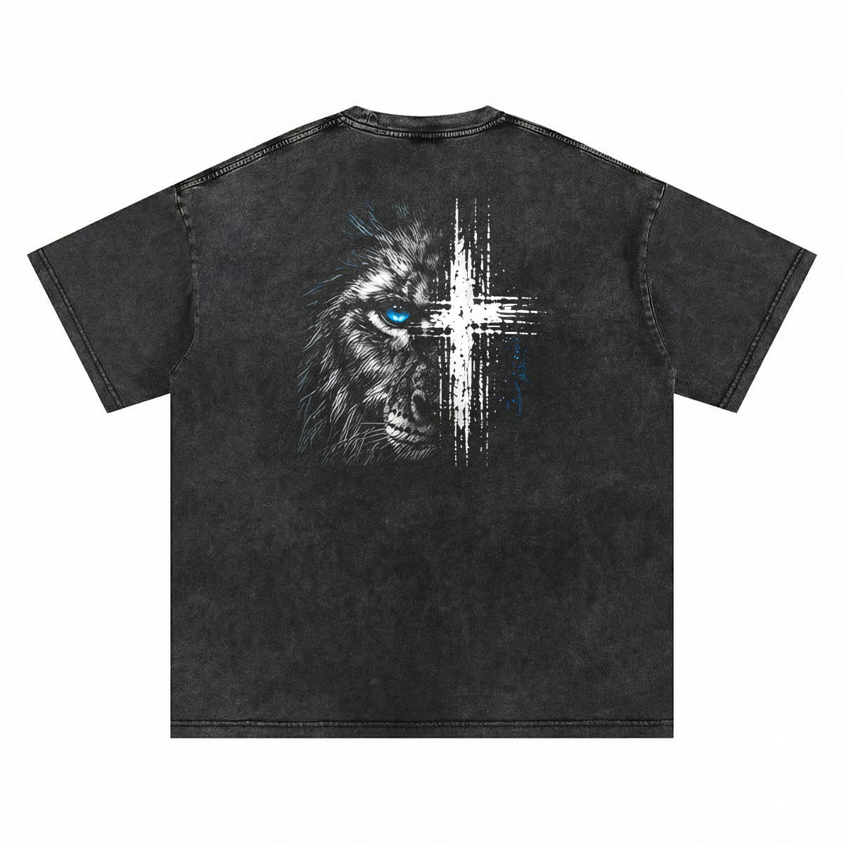 NM9 Signature Series Heavyweight Tee | Lion Of Judah | Black