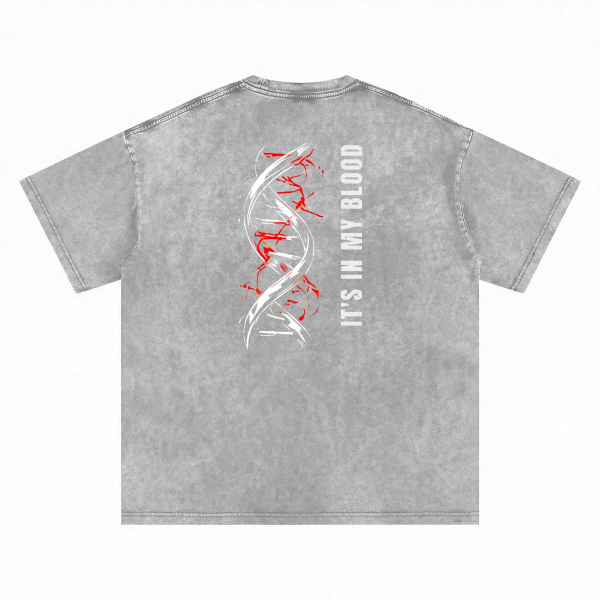 NM9 Bloodline Collection Heavyweight Tee | DNA Helix | Grey