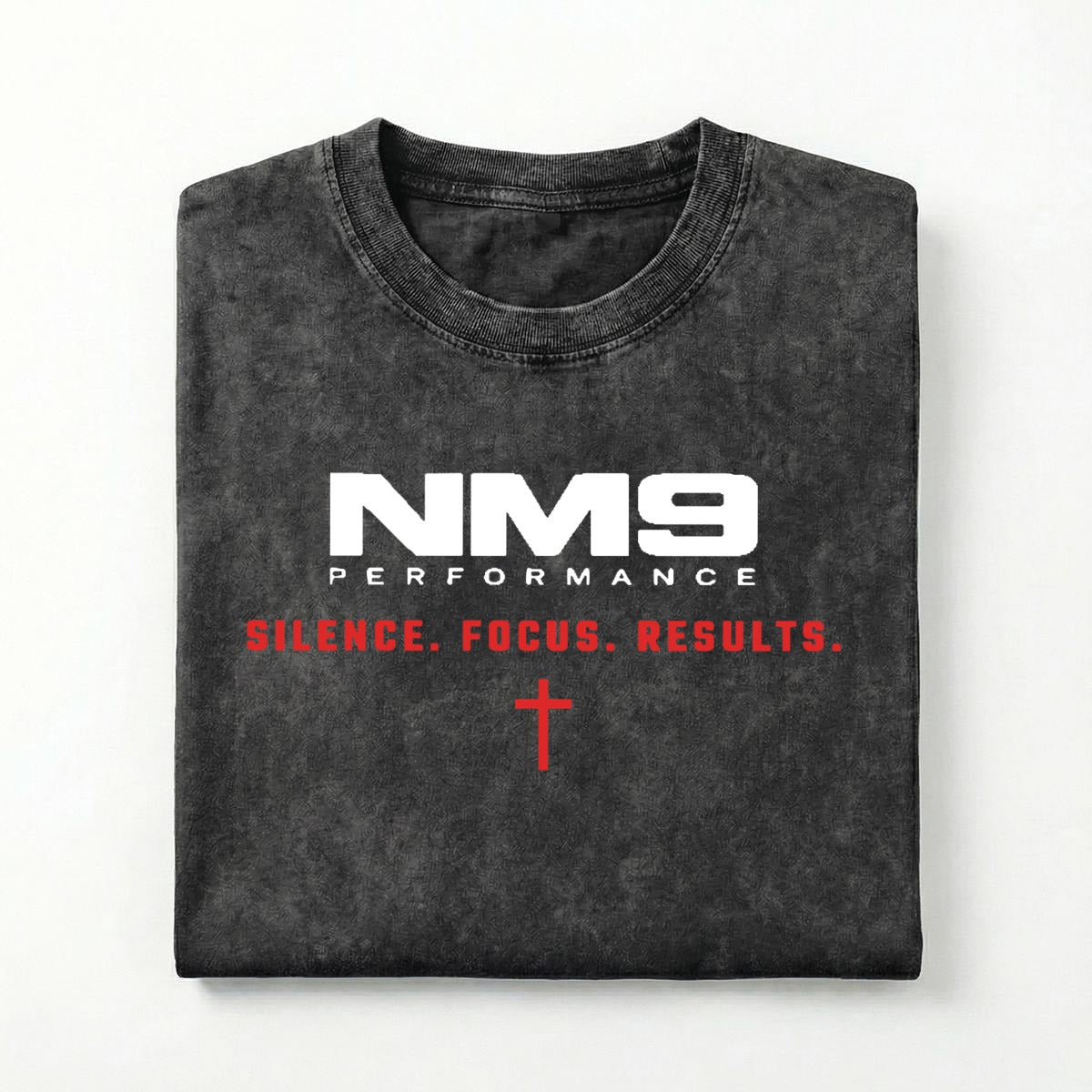 NM9 Performance Heavyweight Tee | Locked In | Black