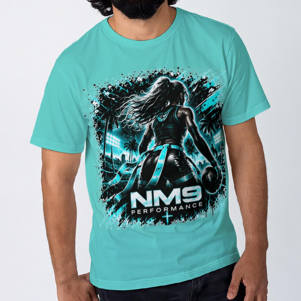 NM9 Ice Collection Tee | Girls Built Different | Ice Teal