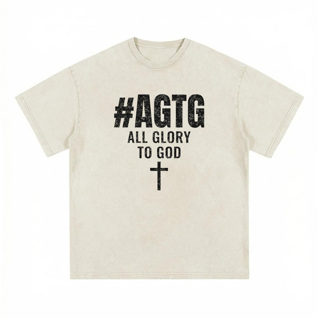 God's Plan Heavyweight Tee | #AGTG All Glory To God | Bone