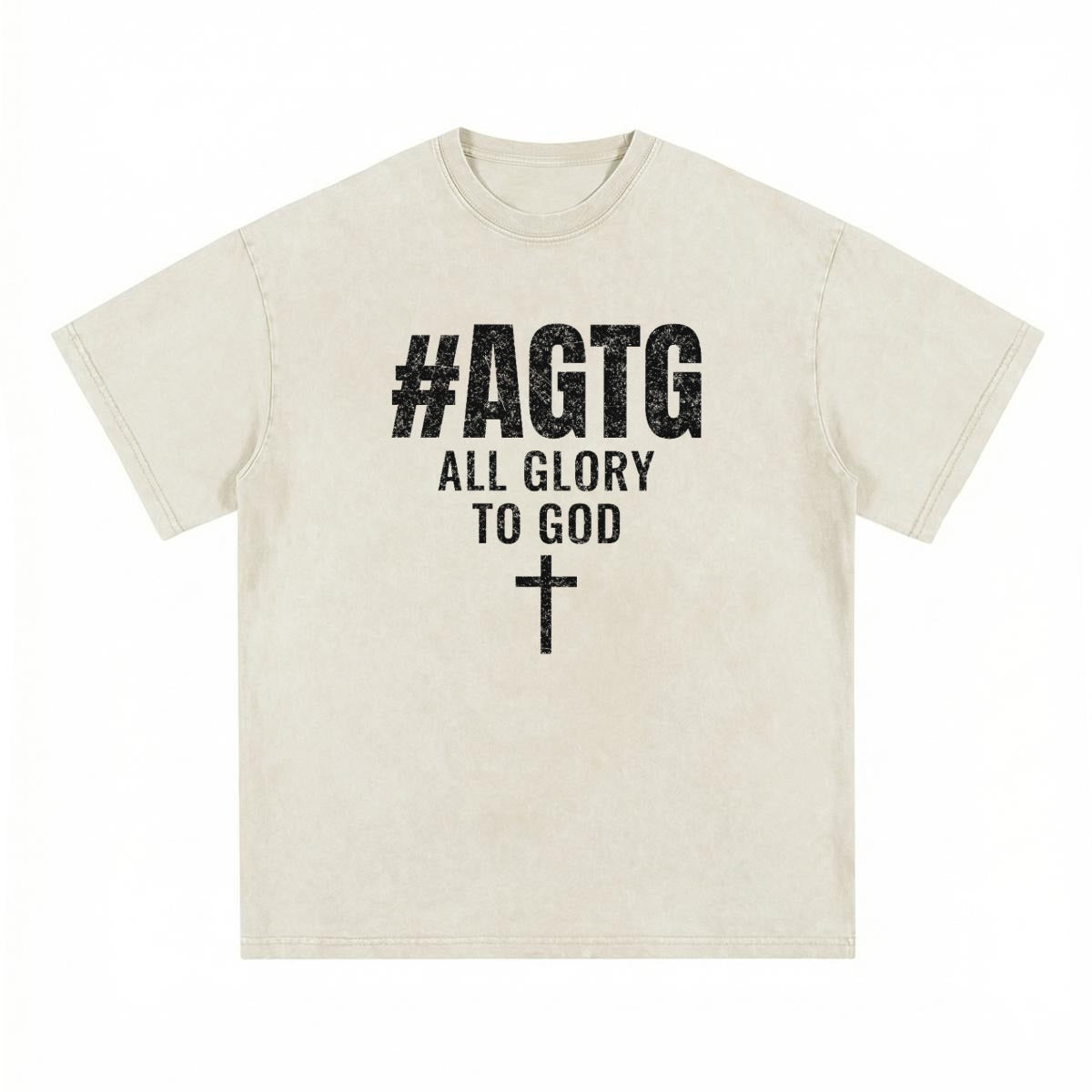 God's Plan Heavyweight Tee | #AGTG All Glory To God | Bone