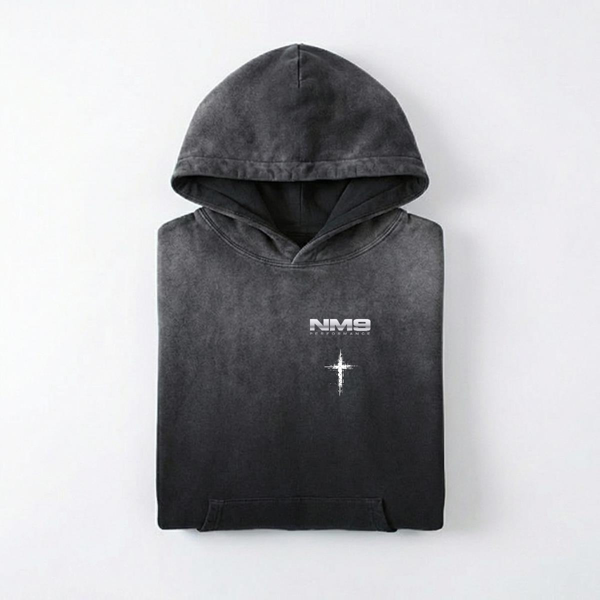 NM9 Hellfire Collection Heavyweight Hoodie | It's In My Blood | Black