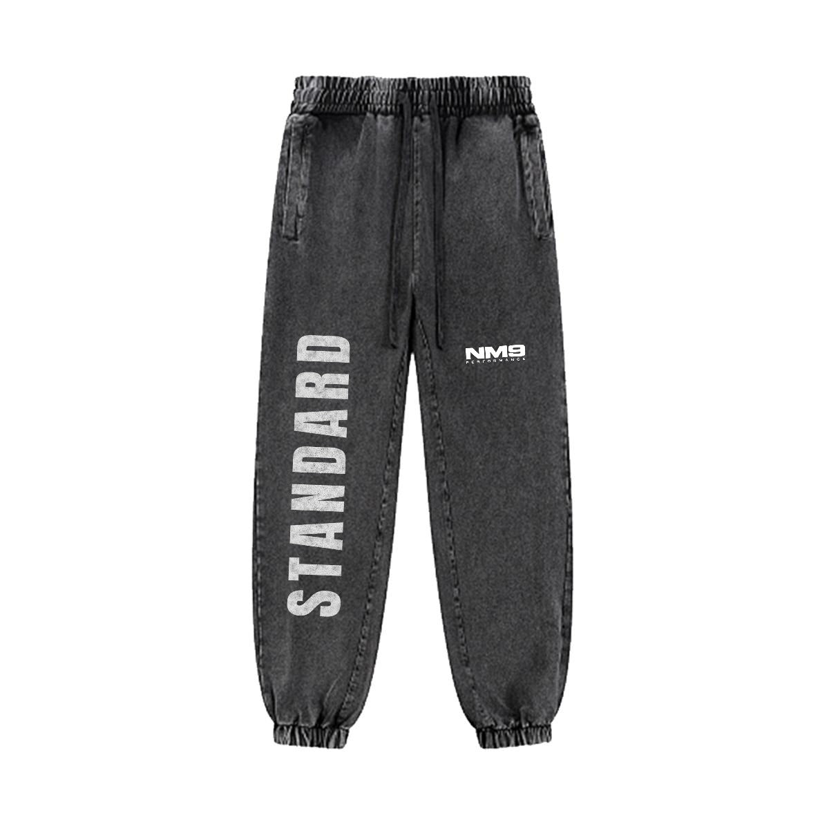 NM9 Standard Collection Heavyweight Joggers | Discipline Builds Freedom | Black