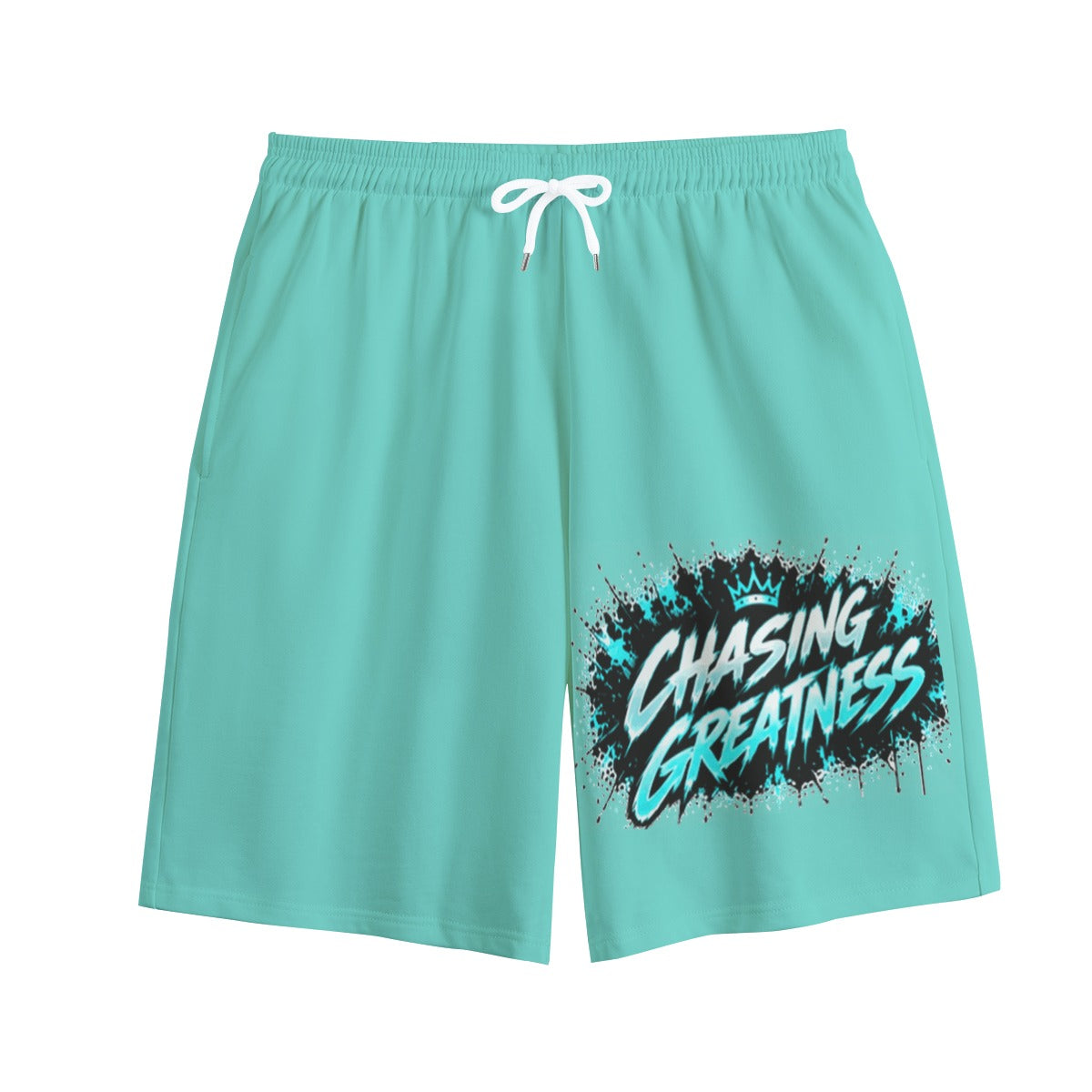 NM9 Ice Collection Sweat Shorts | Chasing Greatness Series | Ice Teal