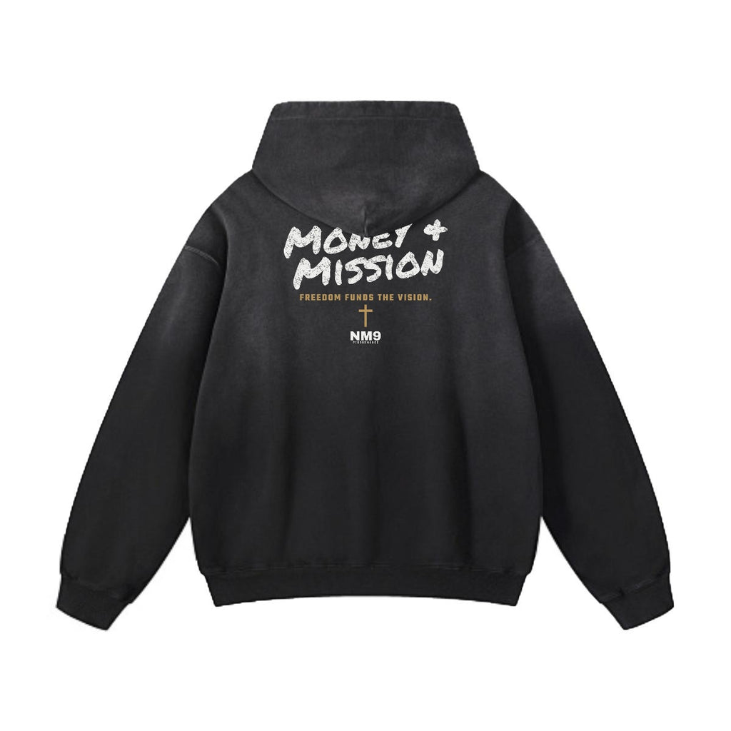 NM9 Performance Heavyweight Hoodie | Money & Mission | Black