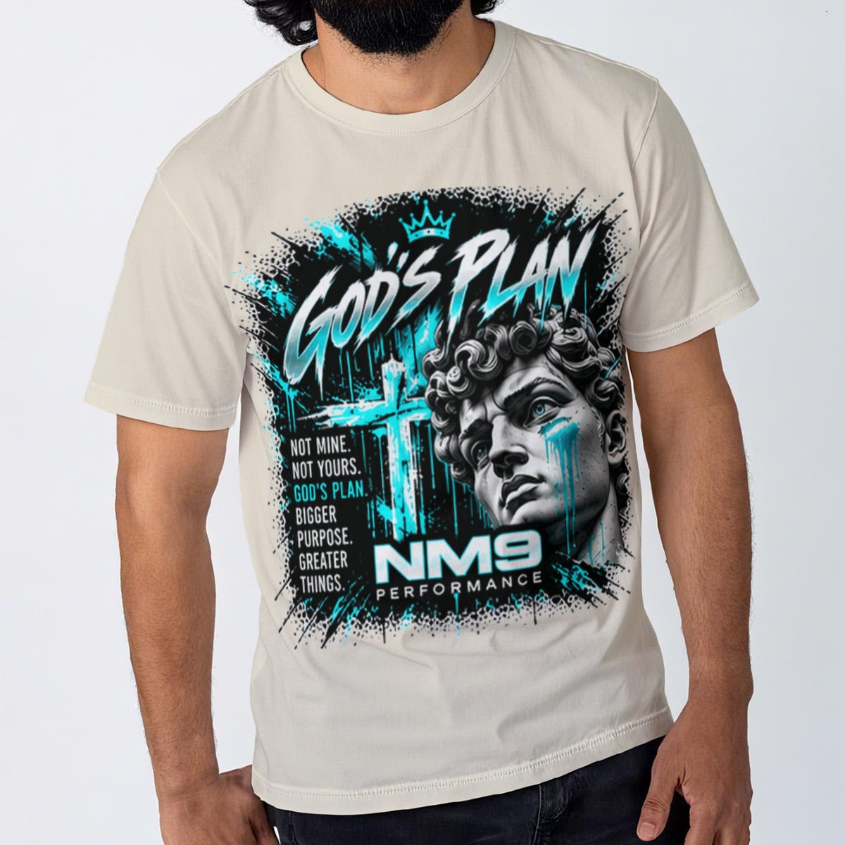 NM9 Ice Collection Tee | God's Plan Statue Edition | Bone