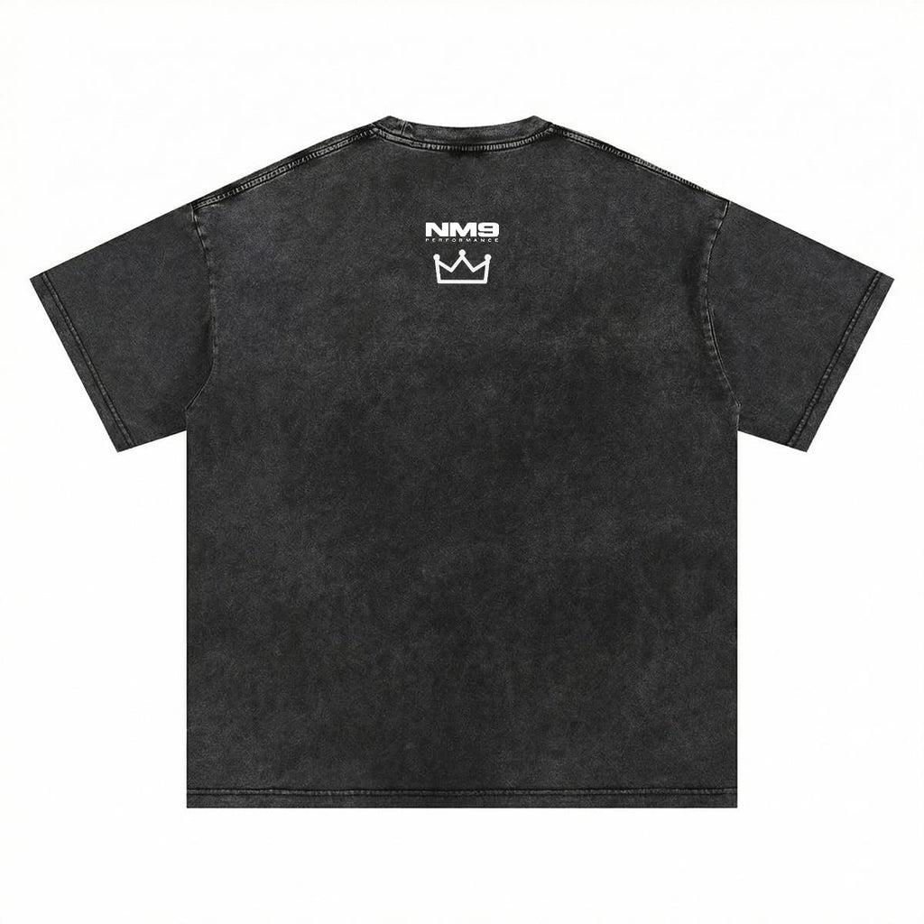 NM9 Heavyweight Tee | Go With God | Black / Gold