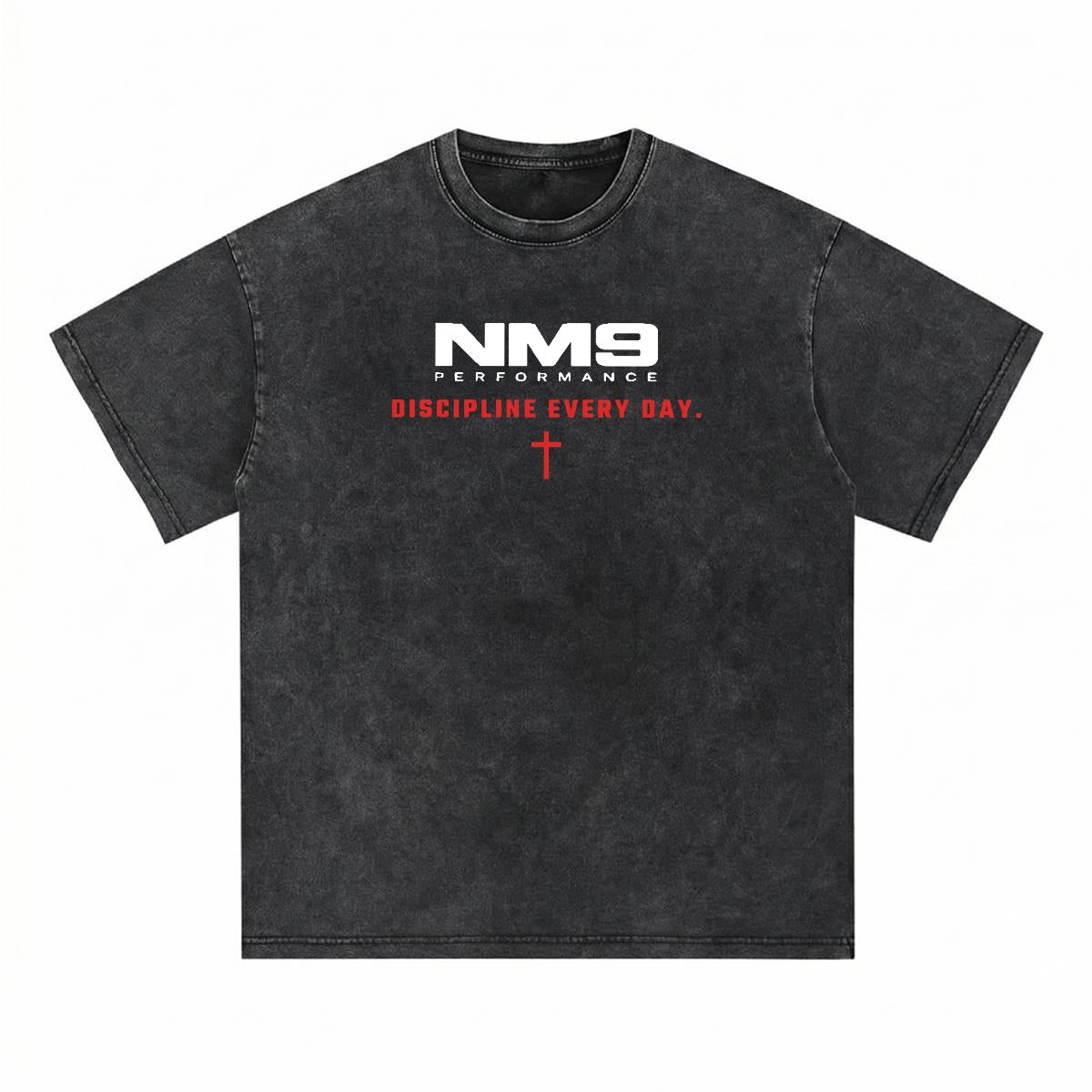 NM9 Performance Heavyweight Tee | Chasing Greatness | Black