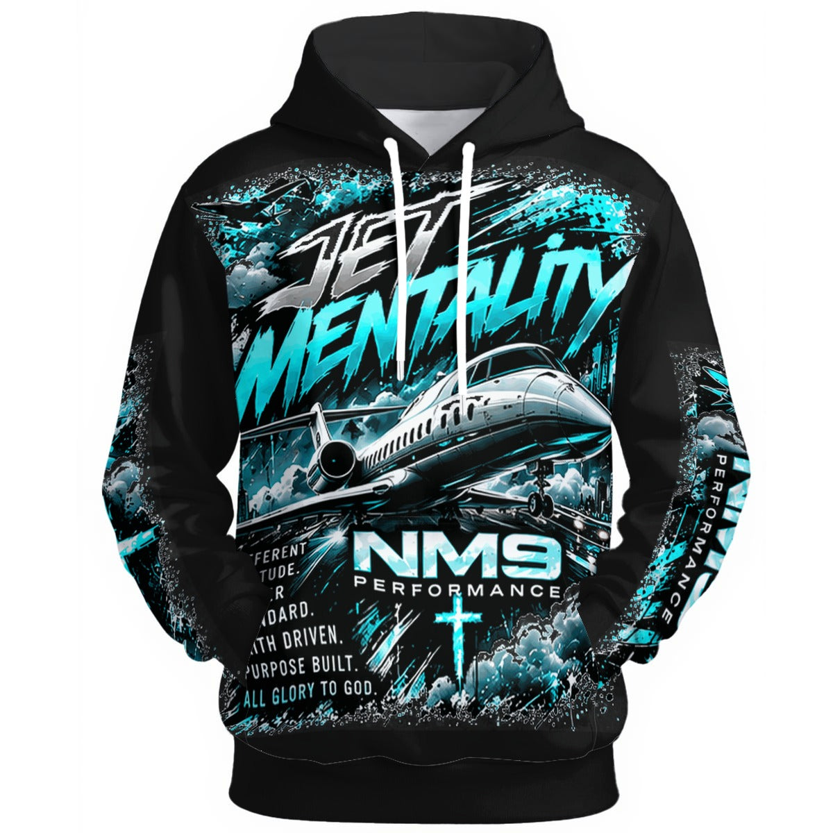 NM9 Ice Collection Hoodie | Jet Mentality Series | Black