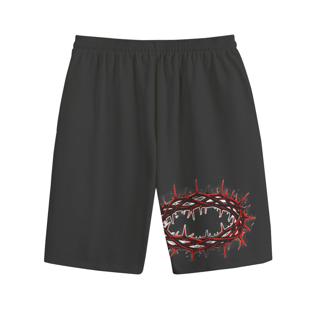NM9 Executive Collection Sweat Shorts | Faith Over Fame | Black