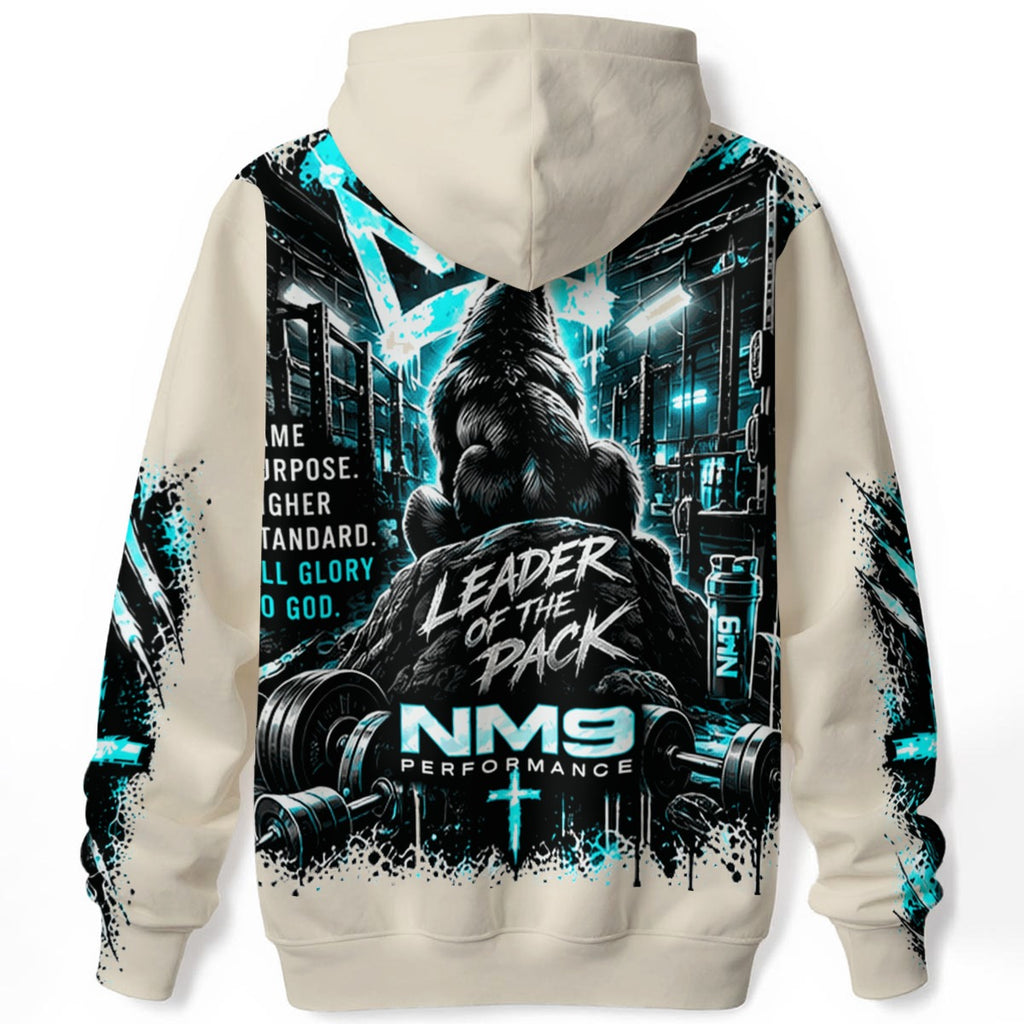NM9 Ice Collection Hoodie | Built Different Leader Of The Pack | Bone