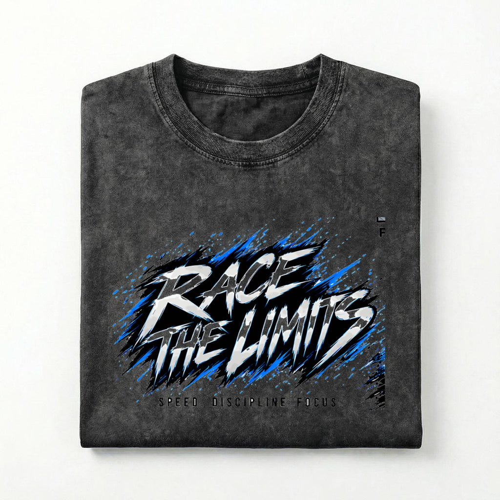 NM9 Executive Collection Heavyweight Tee | Race The Limits | Black