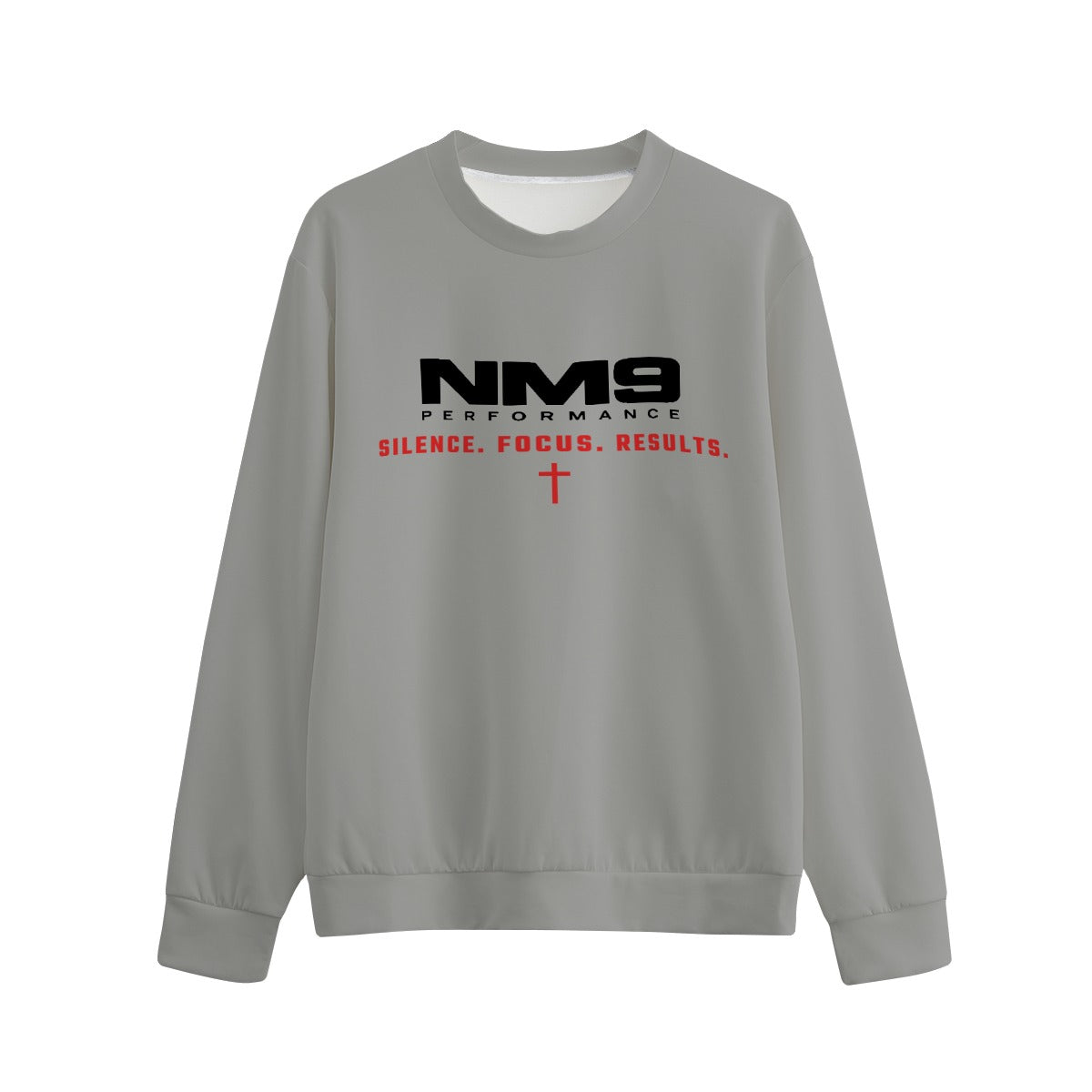 NM9 Performance Crewneck | Locked In | Heather Grey