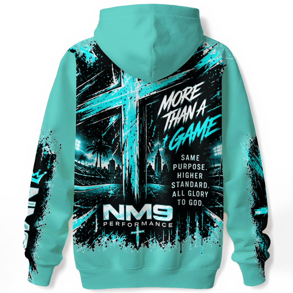 NM9 Ice Collection Hoodie | Girls Built Different | Ice Teal