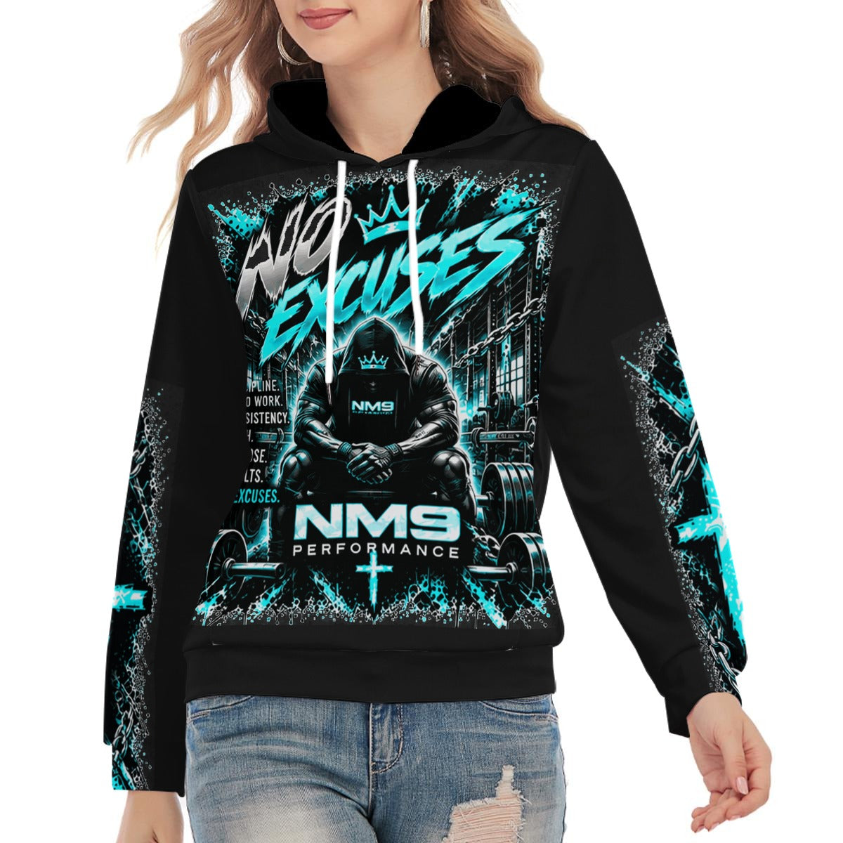 NM9 Ice Collection Hoodie | No Excuses Series | Black