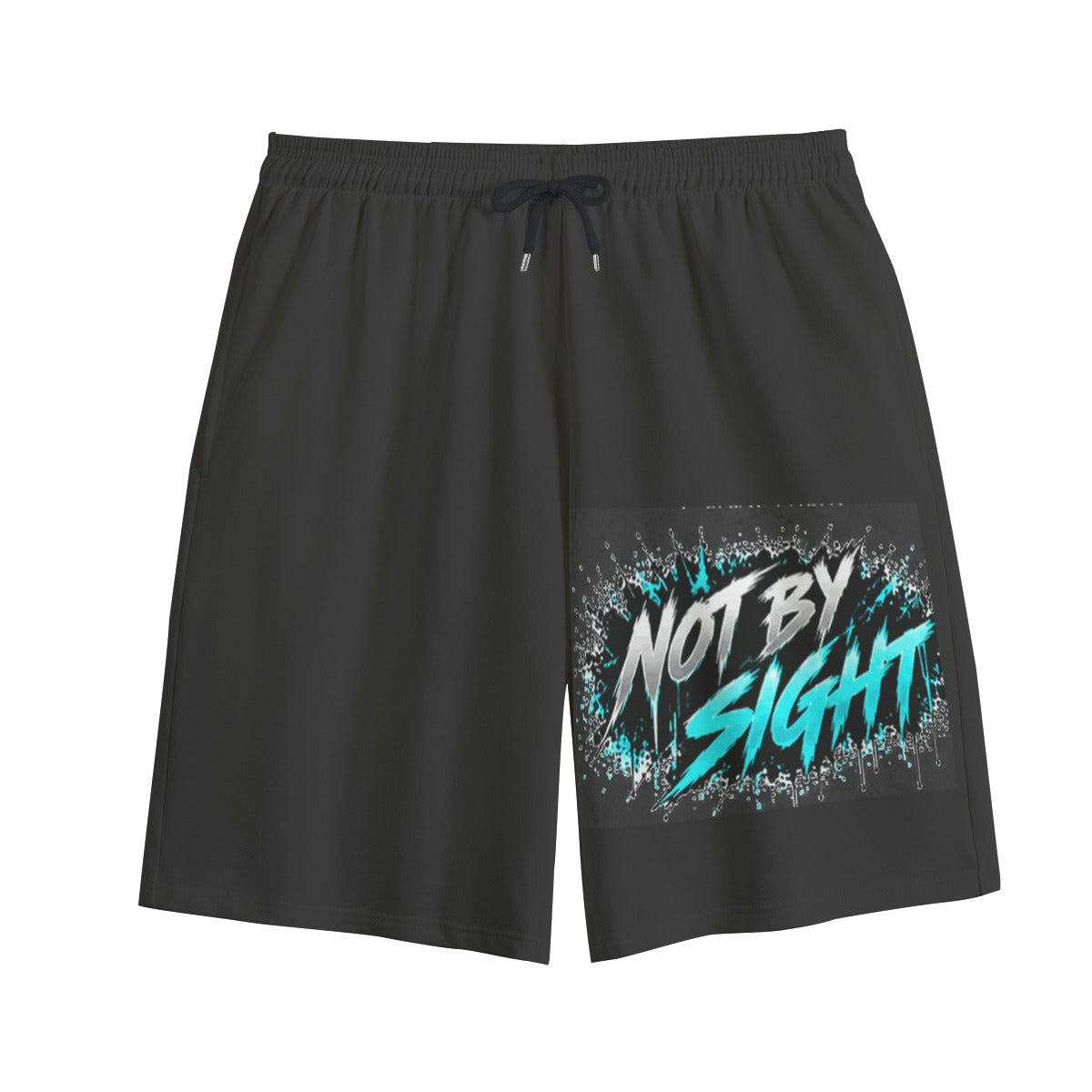 NM9 Ice Collection Sweat Shorts | Not By Sight Series | Black