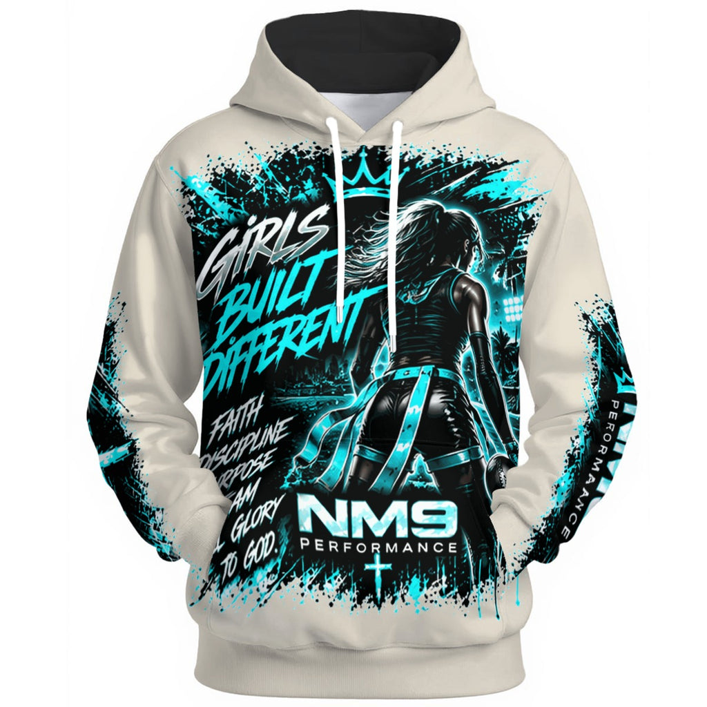 NM9 Ice Collection Hoodie | Girls Built Different | Bone