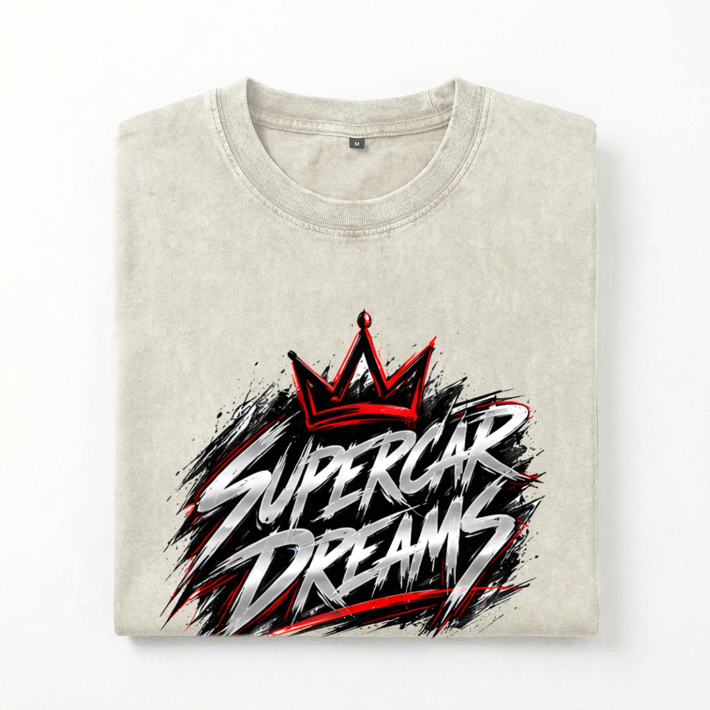 NM9 Executive Collection Heavyweight Tee | Supercar Dreams | Bone
