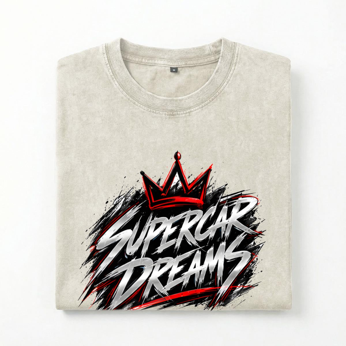 NM9 Executive Collection Heavyweight Tee | Supercar Dreams | Bone
