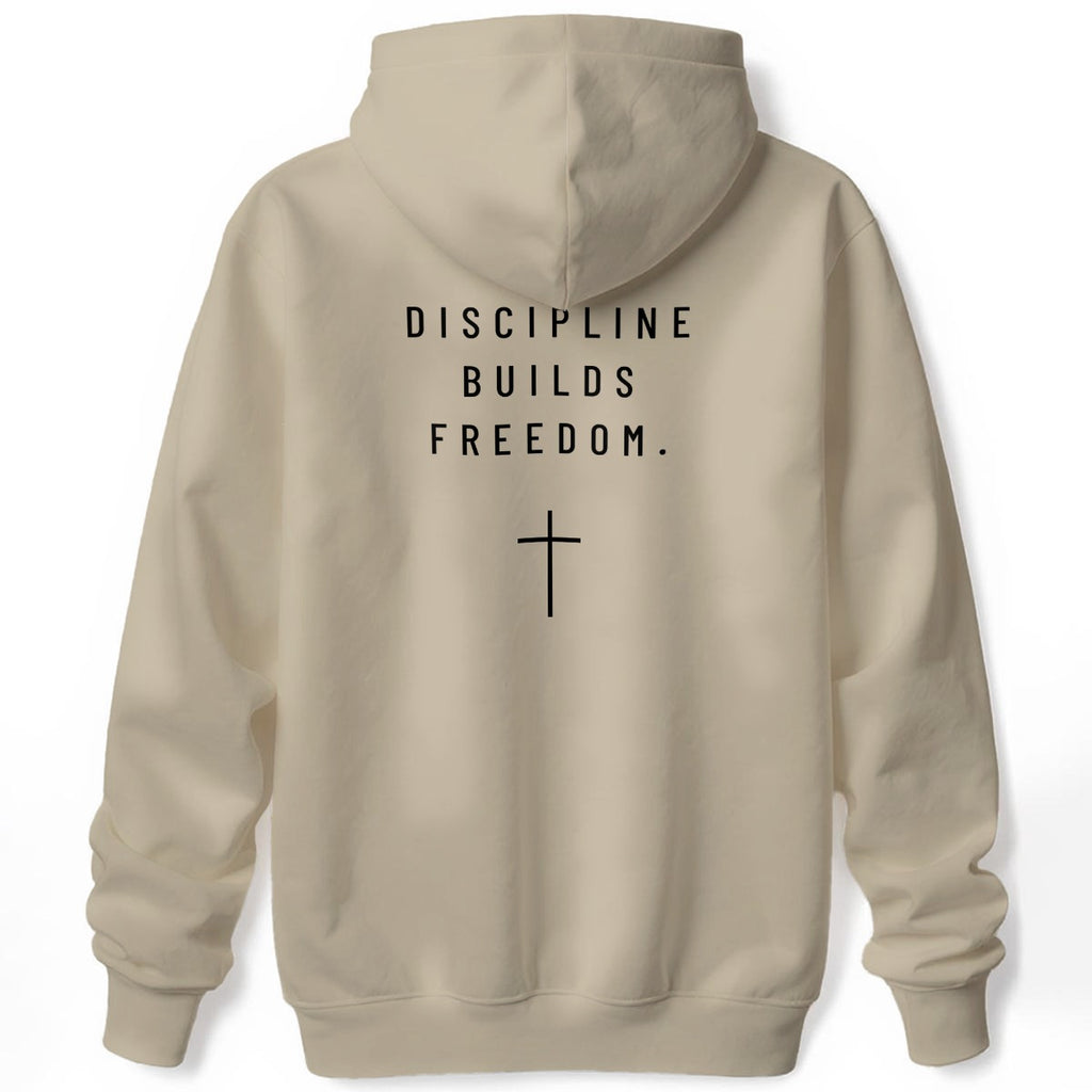 NM9 Standard Collection Hoodie | Discipline Builds Freedom | Sand